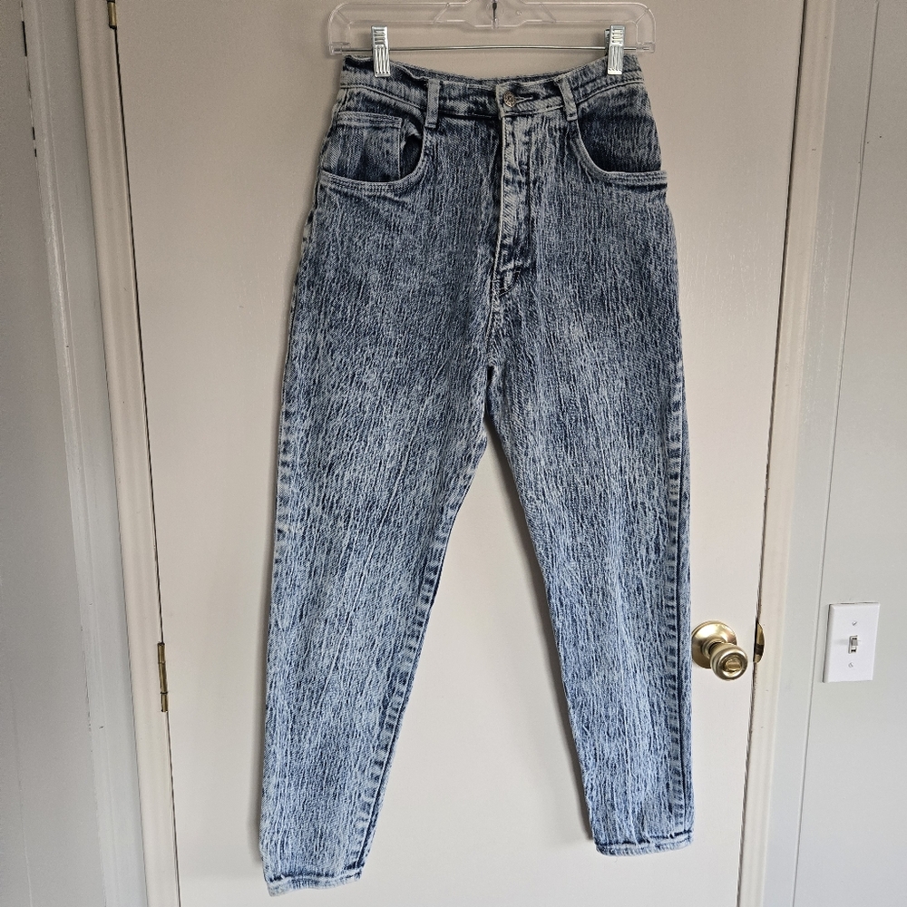 Vintage Acid Wash High-Waisted Jeans Juniors 9-10